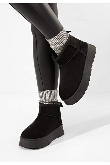 B T Shoes Černé dámské válenky Shayne