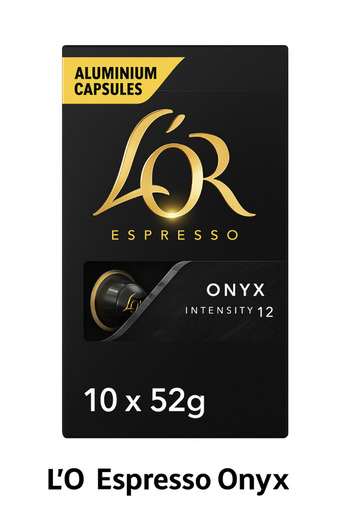 L'OR L’OR Capsules Espresso Onyx Intensity 12 – 10 x 52g