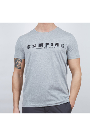 Alpinist Men's T-Shirt - Cotton Sports T-Shirt - Buteo - Gray Melange ( 600610 )