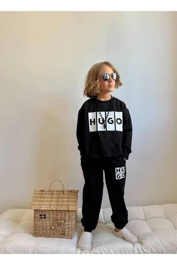 EKNKİDS Printed Boys' Top and Bottom Set