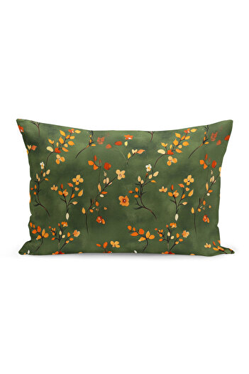 Bertille Home Autumn Plaid Series Double Side Printed Throw Pillow Case (Halloween Autumn Cushion Cover)