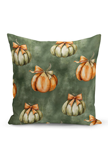 Bertille Home Autumn Plaid Series Double Side Printed Throw Pillow Case (Halloween Autumn Cushion Cover)