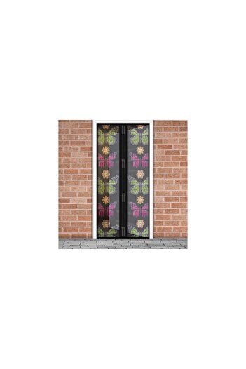 Garden of Eden Anti-mosquito curtain for doors with magnetic closure - 100 x 210 cm Flowers and butterflies
