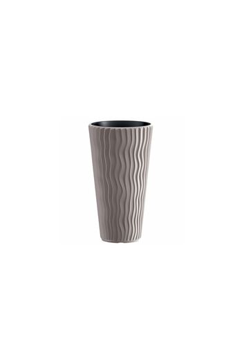 Mercaton Decorative flower pot, round, tall, brown, 11/37L, 34.9x62 cm, Sandy Slim,