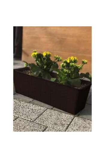 Prosperplast Decorative planter, maro, 68.5×17.3×15 cm, Ratolla Case P