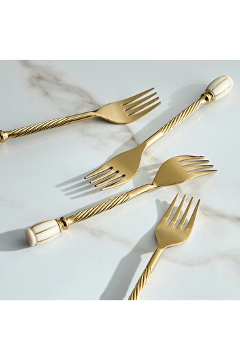 Generic 4-Piece Dessert Fork Set