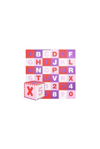 Springos Baby Floor Puzzle Mat, EVA Foam, Alphabet and Numbers, 172x172x1cm,