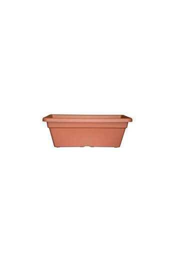 Boardee Set 4 decorative flower planters with plastic support, brown, 4.9 L, 38.3×21.2×13 cm, Hook