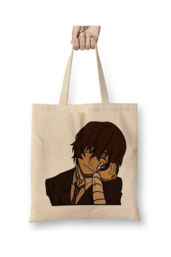 Toyaso Osamu Dazai Bungo Stray Dogs Tote Bag Long Handle Shopping Bag Beach Bag
