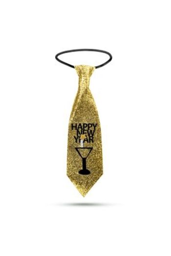 Mercaton Christmas Tie - Glittery - Gold - 41 x 11 cm