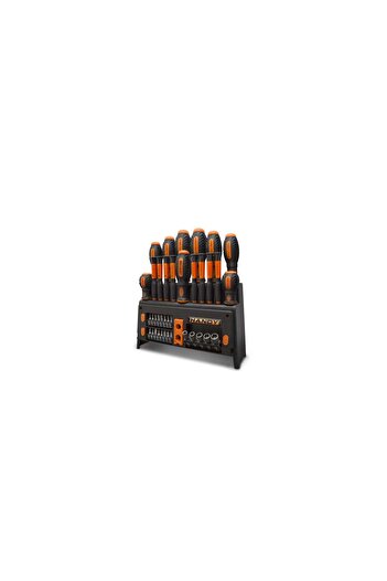 Handy 39-piece screwdriver set with holder