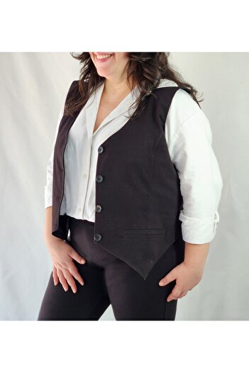 MRV DESIGN Plus Size Woven Vest