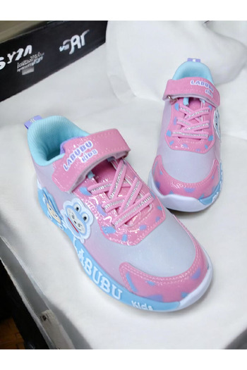 pediashoes LABUBU KIZ ÇOCUK PEMBE RENK HAFİF VE ESNEK SPOR AYAKKABI 26 İLE 30 NO ARASI IŞIKLIDIR
