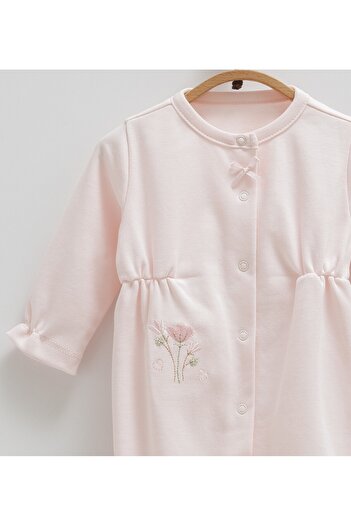 Caramell 100% Cotton Baby Girl Romper with Hat 0-6 Months