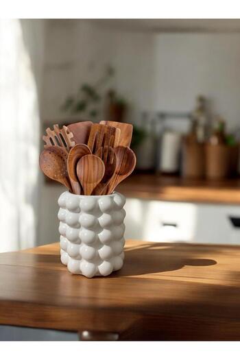 Porselian Bubble Concrete Decorative Vase |   Pampas & Bubble Design