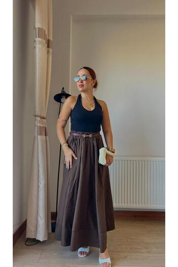 Tugem Women's poplin skirt