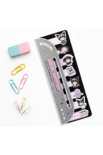 repro design 160 de coli 1 pachet de hârtie adezivă Kuromi Post-it Note Sticky Notes Design aleatoriu