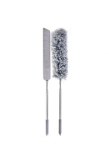 KESNUP Telescopic microfiber mop 2 heads Grey