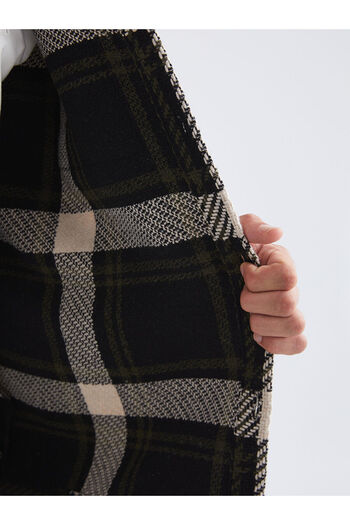 LC Waikiki Black Regular Fit Long Sleeve Plaid Men's Lumberjack Shirt Jacket
