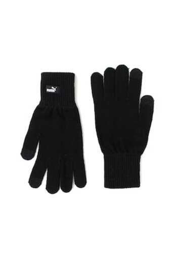 Puma , Unisex Knitted Gloves Compatible with Touchscreen Phones, Black, L-XL Standard