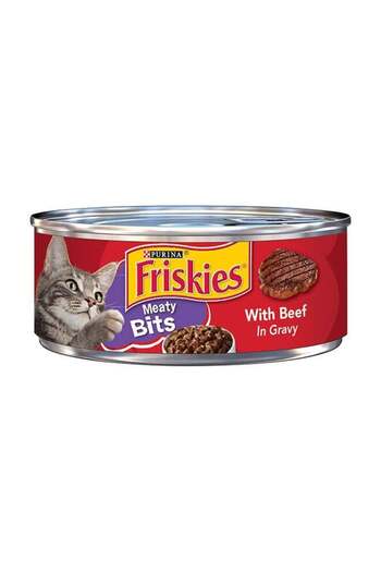 PURINA DOG&CAT CHOW PURINA Friskies Meaty Bits With Beef In Gravy Multicolour 156grams