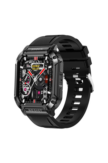 LikeSmart SmartWatch ISP TaNK Sport Watch" IPS, Bluetooth Call, AI Assistant, Sports Modes, Oxi