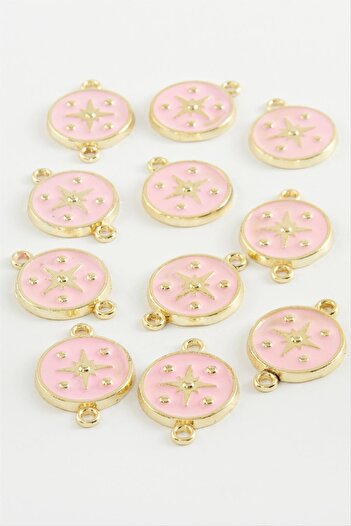 ZERO LAND Msa-Shop Star Single Handle Enamel Bracelet and Pendant Apparatus 1 Piece-Pink