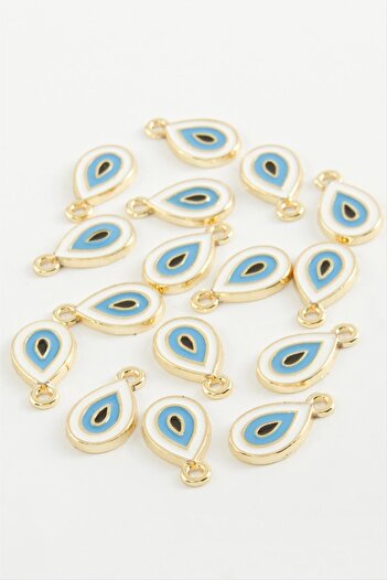 ZERO LAND Msa-Shop Damla Single Handle Enamel Bracelet and Pendant Attachment 1 Piece-Navy Blue