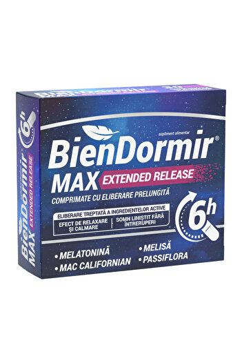 Fiterman Pharma Bien Dormir Max Extended Release, 30 extended-release tablets, Fiterman