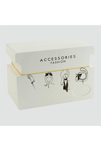 ZERO LAND Msa-Shop Scarf Necklace Card-White