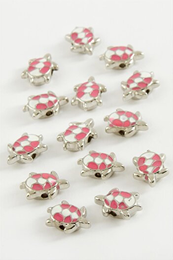ZERO LAND Msa-Shop Turtle Enamel Bracelet and Pendant Attachment 1 Piece-Pink