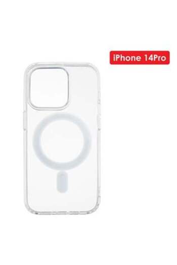 Silver Star Transparent MagSafe Mobile Phone Case for iPhone 14 Pro