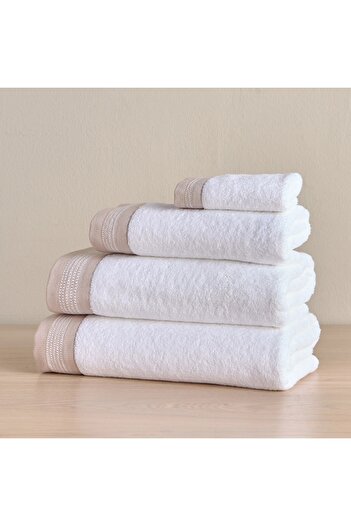 Generic Velair 4-Piece 650 GSM Portuguese Cotton Fingertip Towel Set - 30x30 cm