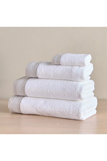 Generic Velair 4-Piece 650 GSM Portuguese Cotton Fingertip Towel Set - 30x30 cm