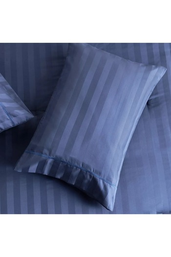 Generic Satin Stripe Pima Cotton Sateen 525 Thread Count 3-Piece Queen Comforter Set - 200x240 cm
