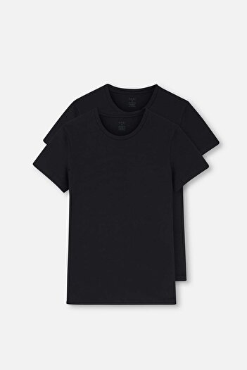 Dagi Men's Cotton O-Neck 2-Pack Tshirt