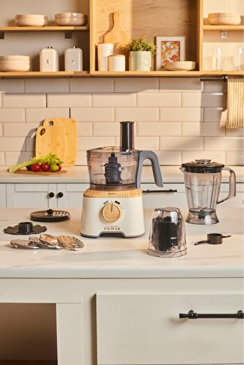 Karaca Mastermaid Power 10 in 1 Food Processor Wood Craft 2000 W