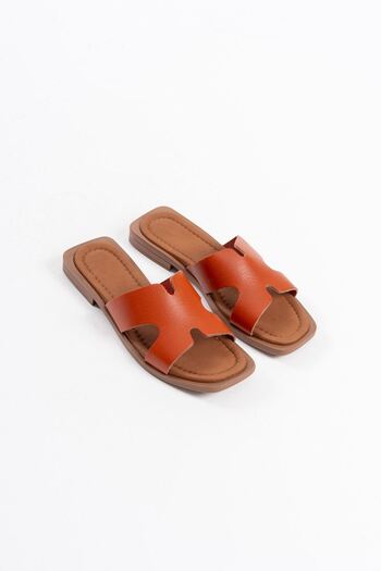 ETİLER COLLECTION Fergei Tile Genuine Leather Slippers