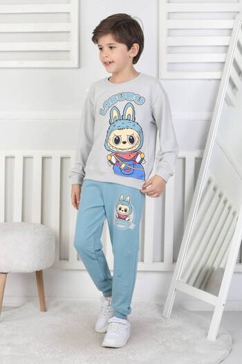 ARBİ kids Boys' Labubu Two-Thread Seasonal Full-Fit Suit