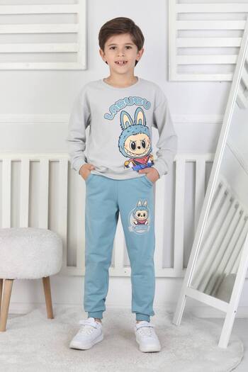 ARBİ kids Boys' Labubu Two-Thread Seasonal Full-Fit Suit