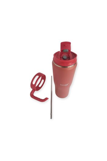 Trendix Steel Inner Thermos Cup Flask 1200 ml Red