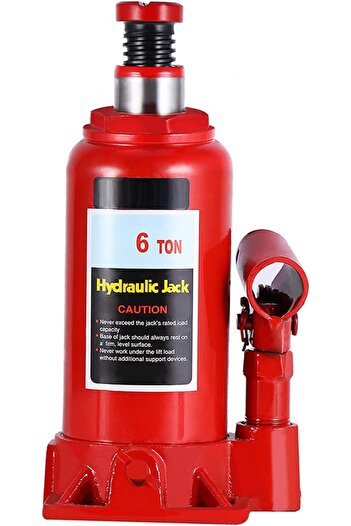 AL TAWAKKOL 6T Long Handle Hydraulic Bottle Jack for Car Van Truck Automotive, Stable and Safe Lifting