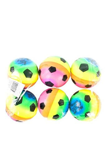 Toybox Rally 6 Pc Football Squeezy Stress Relief Balls Playset For Kids