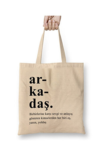 Toyaso Friend Gift to Friend Cloth Bag Long Handle Shopping Bag Beach Bag