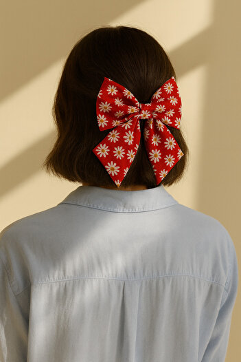 AGAPI Flower Patterned Ribbon Buckle