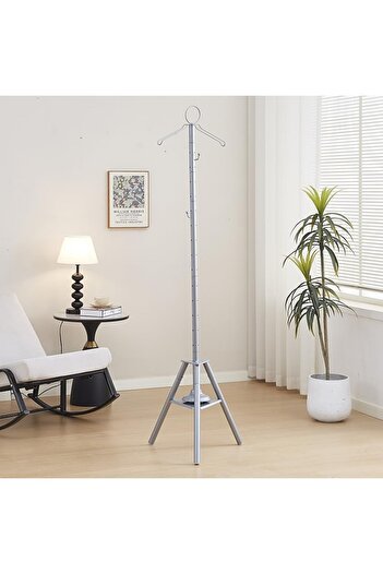 ORIAN Silver Arabic Traditional Clothes Steamer Stand (187 cm 52cm 52 cm)