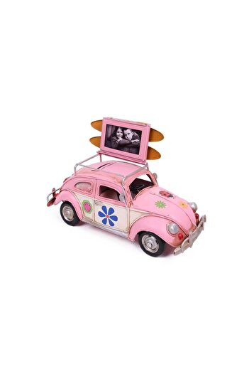 peanelife Decorative Metal Car with Frame and Moneybox Gift
