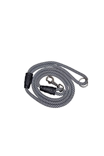 moonparacord Dog Walking Rope 10 mm Black and White 150 cm