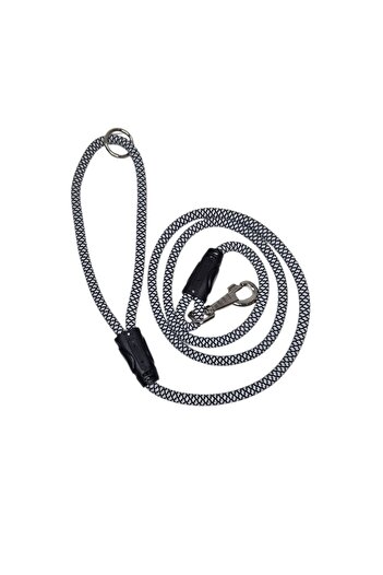 moonparacord Dog Walking Rope 10 mm Black and White 150 cm