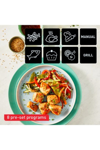 TEFAL Dual Easy Fry & Grill Air Fryer 8.3 L Stainless Steel